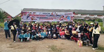 Semarakkan HUT ke-81 RI, Perumahan Kota Kapuas Baru Gelar Senam Sehat dan Lomba Meriah